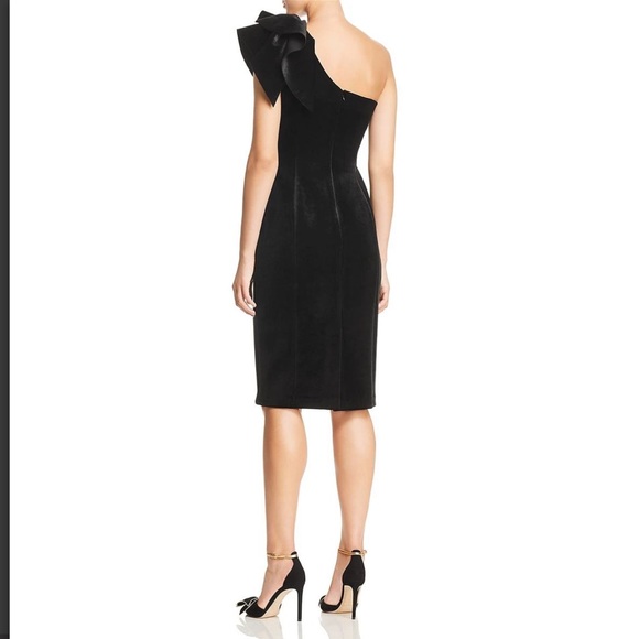 ELIZA J WOMENS VELVET ONE SHOULDER SHEATH DRESS - Picture 5 of 10